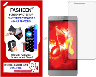 Fasheen Tempered Glass Guard for INTEX MUSIC (Flexible Shatterproof)(Pack of 1)
