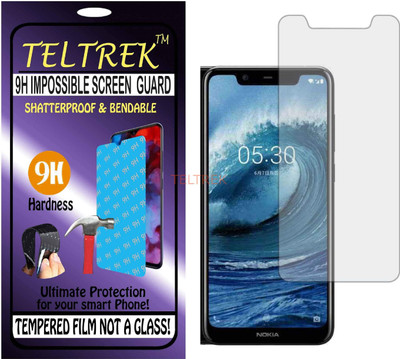 TELTREK Tempered Glass Guard for NOKIA X5 (Flexible Shatterproof)(Pack of 1)