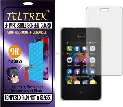 TELTREK Tempered Glass Guard for NOKIA ASHA 500 (Flexible Shatterproof)(Pack of 1)