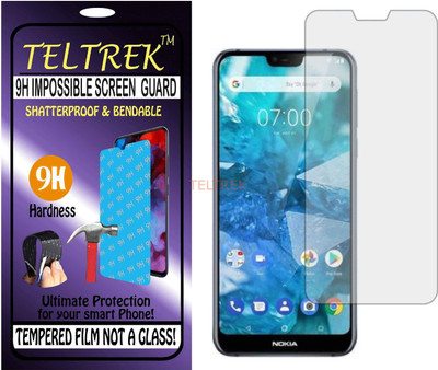 TELTREK Tempered Glass Guard for NOKIA 7.1 (Flexible Shatterproof)(Pack of 1)