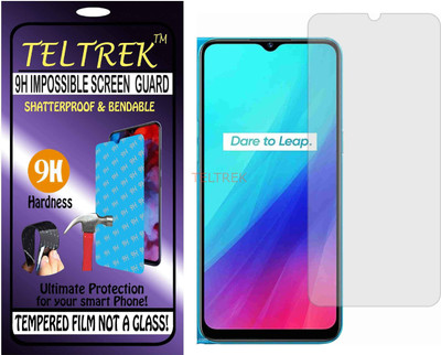 TELTREK Tempered Glass Guard for REALME C3 (3 CAMERAS) (Flexible Shatterproof)(Pack of 1)