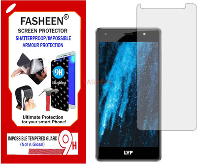 Fasheen Tempered Glass Guard for JIO LYF F1S (Flexible Shatterproof)(Pack of 1)