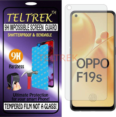 TELTREK Tempered Glass Guard for OPPO F19S CPH2223 (Flexible Shatterproof)(Pack of 1)