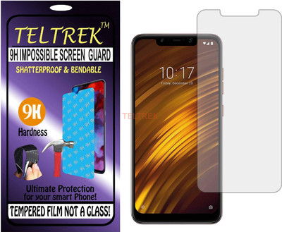 TELTREK Tempered Glass Guard for XIAOMI POCO F1 (Flexible Shatterproof)(Pack of 1)