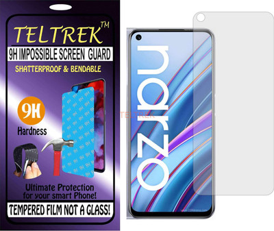 TELTREK Tempered Glass Guard for REALME RMX2156 (Flexible Shatterproof)(Pack of 1)