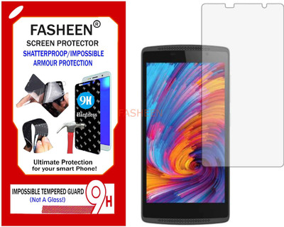 Fasheen Tempered Glass Guard for INTEX JEWEL (Flexible Shatterproof)(Pack of 1)