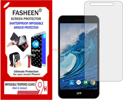 Fasheen Tempered Glass Guard for LYF WATER F1 (Flexible Shatterproof)(Pack of 1)