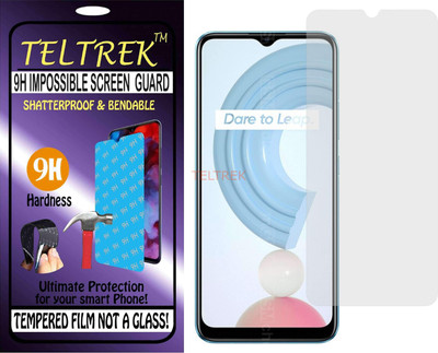 TELTREK Tempered Glass Guard for REALME C21Y (Flexible Shatterproof)(Pack of 1)