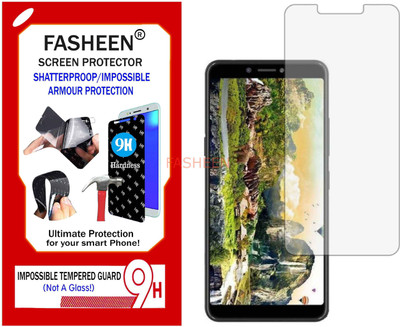 Fasheen Tempered Glass Guard for ITEL A45 (Flexible Shatterproof)(Pack of 1)