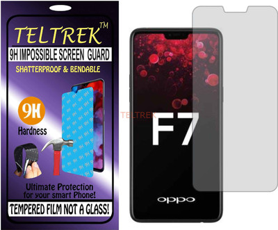 TELTREK Tempered Glass Guard for OPPO F7 (Flexible Shatterproof)(Pack of 1)