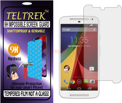 TELTREK Tempered Glass Guard for MOTOROLA MOTO G2 (Flexible Shatterproof)(Pack of 1)