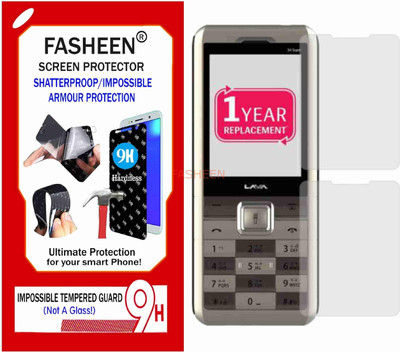 Fasheen Tempered Glass Guard for LAVA 34 SUPER (Flexible Shatterproof)(Pack of 1)