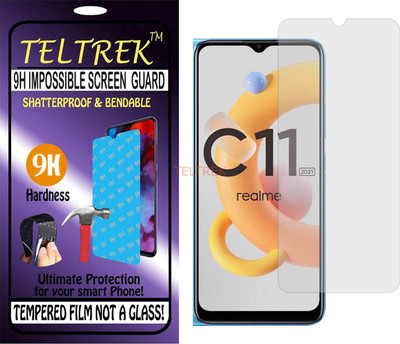 TELTREK Tempered Glass Guard for REALME C11 (2021) RMX3231 (Flexible Shatterproof)(Pack of 1)