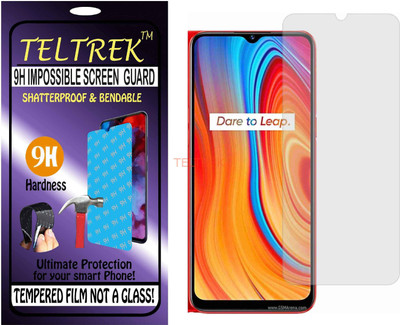 TELTREK Tempered Glass Guard for REALME C3I (Flexible Shatterproof)(Pack of 1)