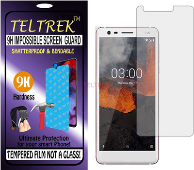 TELTREK Tempered Glass Guard for NOKIA 3.1 (Flexible Shatterproof)(Pack of 1)