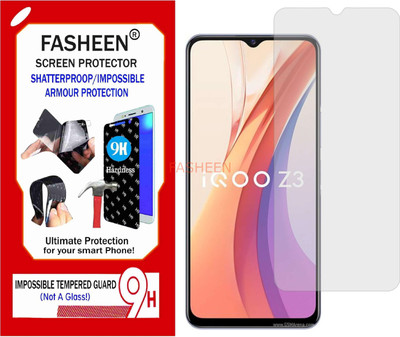 Fasheen Tempered Glass Guard for VIVO IQOO Z3 V2073A (Flexible Shatterproof)(Pack of 1)