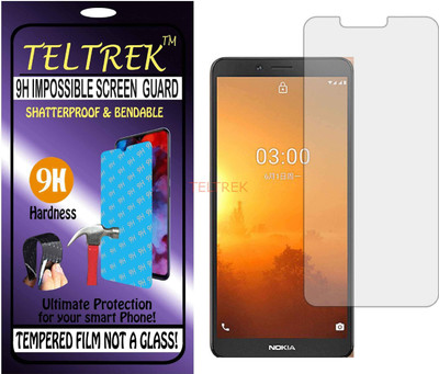 TELTREK Tempered Glass Guard for NOKIA C3 2020 (Flexible Shatterproof)(Pack of 1)
