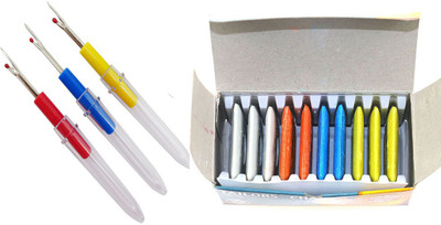 Sharum Crafts Sewing Tools 3 Seam Ripper & Tailoring Chalk Sewing Kit