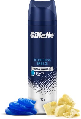 GILLETTE Shaving Gel Refreshing Breeze With Cocoa Butter