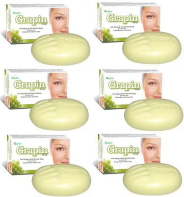 RINGHAS ZEE Grapin ( Anti Aging & Anti Wrinkles Soap ) (6 x 75 g)(6 x 75 g)