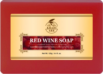 Khadi Ark Herbal Natural Wine Soap made with Vegetables Oil Chemical Free(125 g)