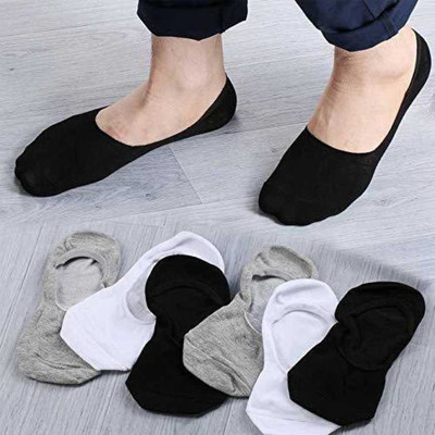 Denimzero Men Self Design Peds/Footie/No-Show(Pack of 6)