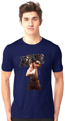 Deccan Store Printed Men Round Neck Blue T-Shirt