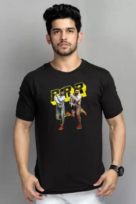 Deccan Store Graphic Print Men Round Neck Black T-Shirt