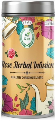 AGRI CLUB Rose Leaf Tea 100gm Rose Herbal Infusion Tea Mason Jar(100 g)