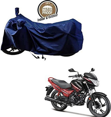 KEDIT Waterproof Two Wheeler Cover for Hero(Glamour i3s BS6, Blue)