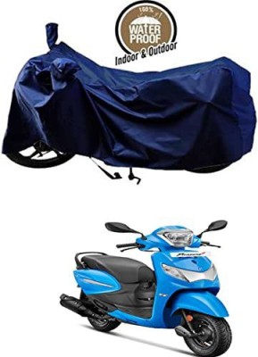 KEDIT Waterproof Two Wheeler Cover for Hero(Pleasure+ 110, Blue)