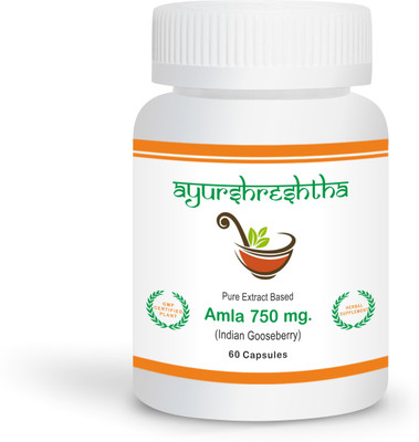 Ayurshreshtha Amla Ayurvedic Immunity Booster Capsule 750 mg (Pack of 1)(60 Capsules)