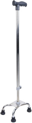 SONVI SURGICAL FOUR LEG WALKING STICK COLOR SILVER Walking Stick