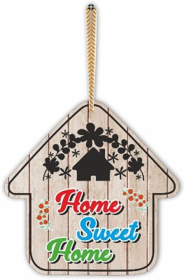 CVANU Pretty Home Sweet Home for Home _Door_Wall_Room Decoration(8 inch X 8 inch, Multicolor)