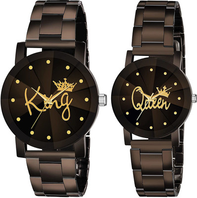 PV CREATION METAL KING QUEEN Analog Watch  - For Men & Women