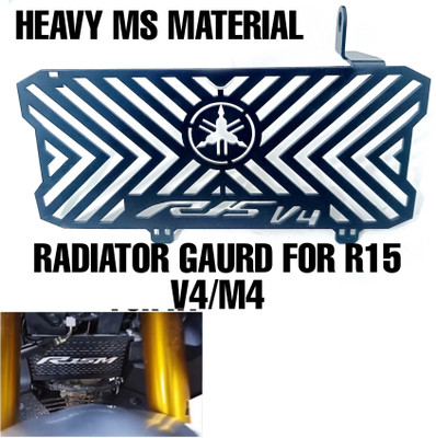 imad YAMAHA R15 V4/M4 HEAVY MS MATERIAL RADIATOR GUARD Bike Radiator Guard(Yamaha)