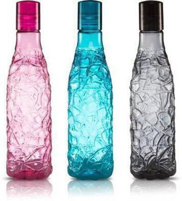 AK HUB 1000 ml Plastic Bottle(Pack of 3, Multicolor)