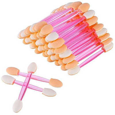 Glamezone 10 Pcs Disposable Eyeshadow Brushes Dual Sides(Pack of 10)