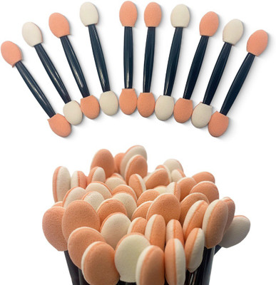 Glamezone 10 Pcs Disposable Eyeshadow Brushes Dual Sides(Pack of 10)