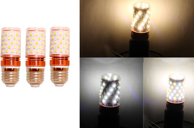 KINIS 12 W Basic Standard E27 LED Bulb(Multicolor, Pack of 3)