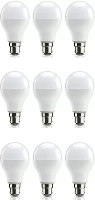 SHIVANGI LIGHTS 9 W Basic Standard B22 LED Bulb(White, Pack of 9)