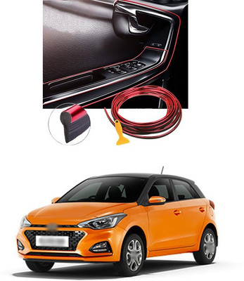 PECUNIA Plastic Car Door Guard(Red, Pack of 1, Hyundai, Elite i20)