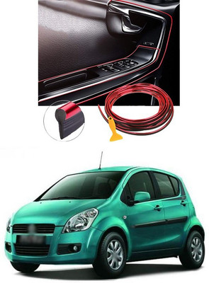 PECUNIA Plastic Car Door Guard(Red, Pack of 1, Maruti, Ritz)