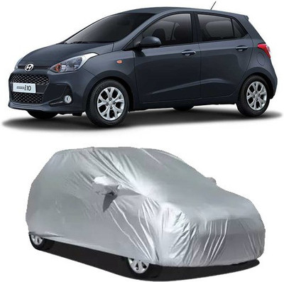 POLYMAXX Car Cover For Hyundai Grand i10 (With Mirror Pockets)(Silver, For 2020 Models)