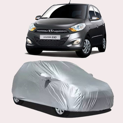 POLYMAXX Car Cover For Hyundai Grand i10 (With Mirror Pockets)(Silver)
