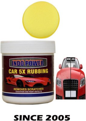 INDOPOWER LC1227-CAR WAX 5X RUBBING 250gm.+ One Foam Applicator Pad. BAALCC1233 Vehicle Interior Cleaner(250 g)