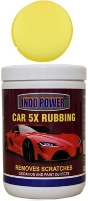 INDOPOWER LC1246-CAR WAX 5X RUBBING 1LC.+ One Foam Applicator Pad. BAALCC1252 Vehicle Interior Cleaner(1000 g)