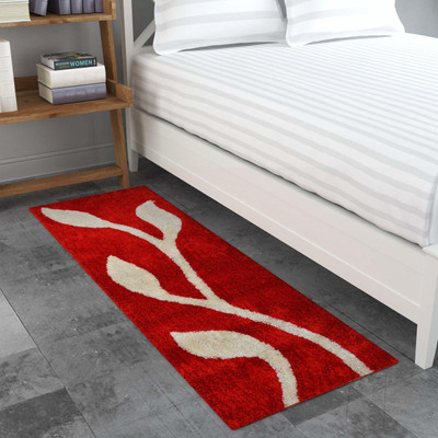 ROSSLYN Red Polyester Runner(2 ft,  X 5 ft, Rectangle)