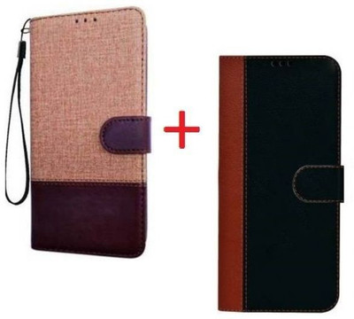 YuniKase Back Cover for OPPO K10(Brown, Black, Magnetic Case, Pack of: 2)