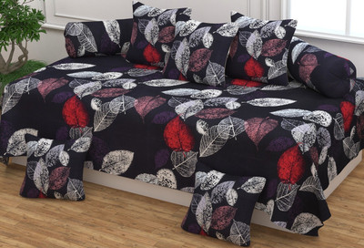 revorg Polycotton Abstract Diwan Set(Red)